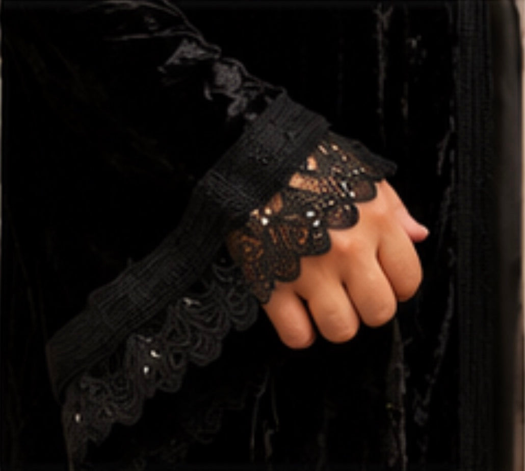 Kimono Noir Élégant